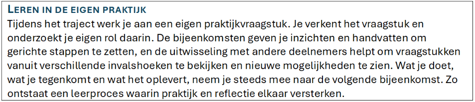 Leren in de praktijk
