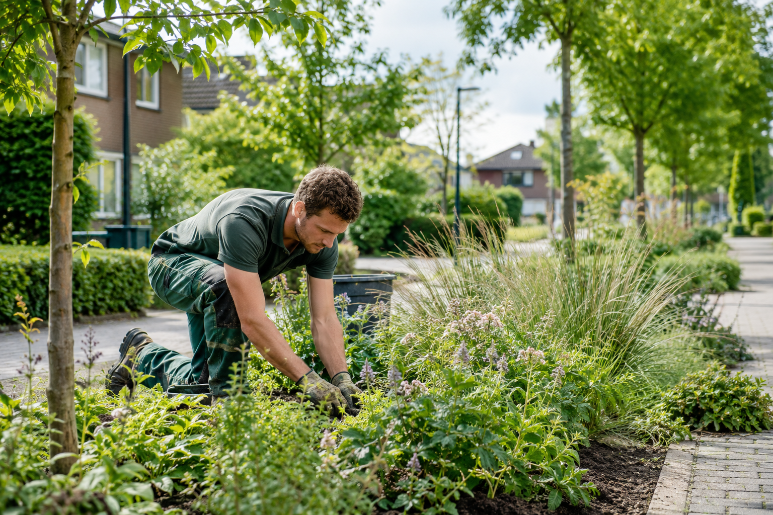 werken in het groen