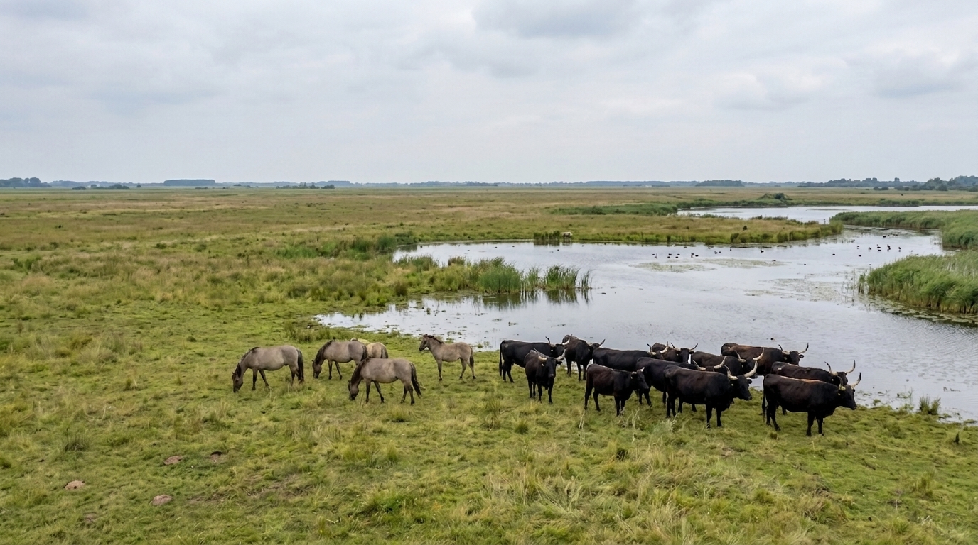 Grote grazers Oostvaardersplassen